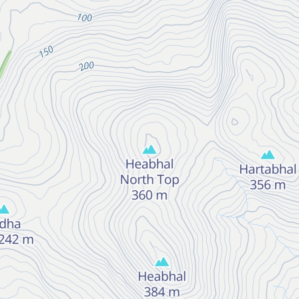 Map of Heabhal North Top