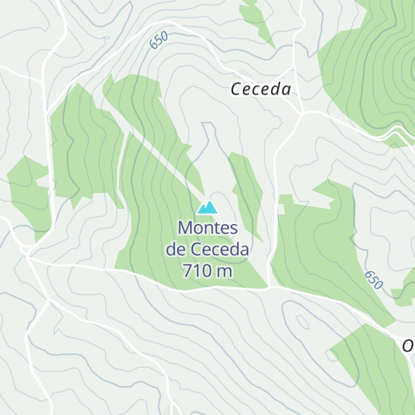 Map of Montes de Ceceda