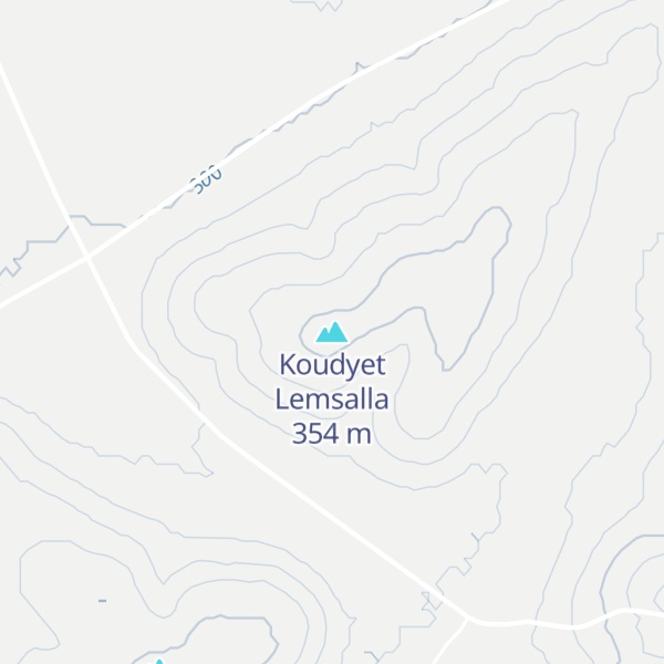 Map of Koudyet Lemsalla