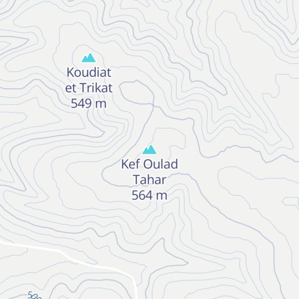 Map of Kef Oulad Tahar