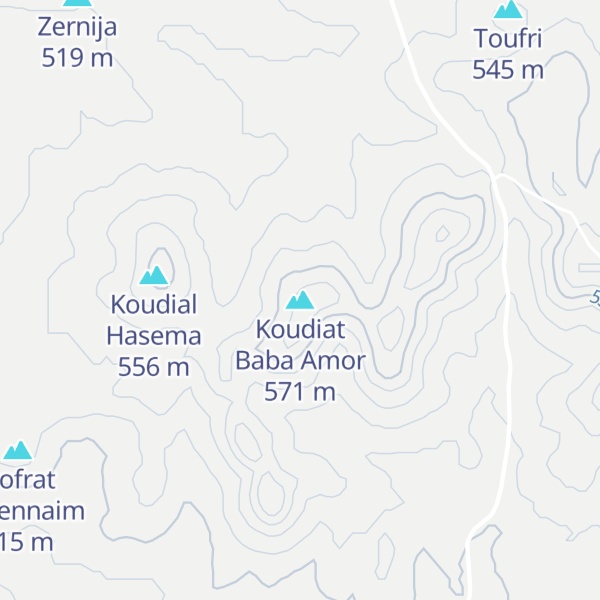 Map of Koudiat Baba Amor