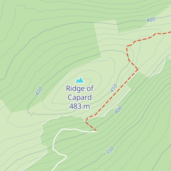 Map of Clarnahinch Mountain