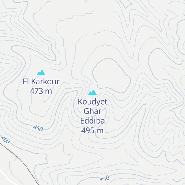 Map of Koudyet Ghar Eddiba