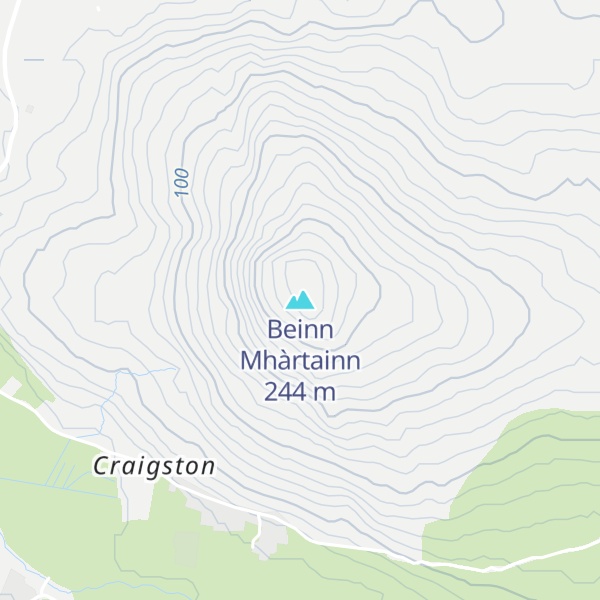 Map of Beinn Mhàrtainn