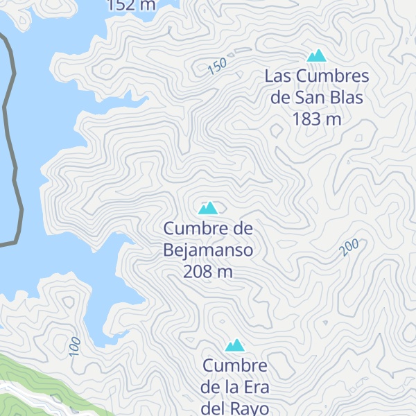 Map of Cumbre de Bejamanso