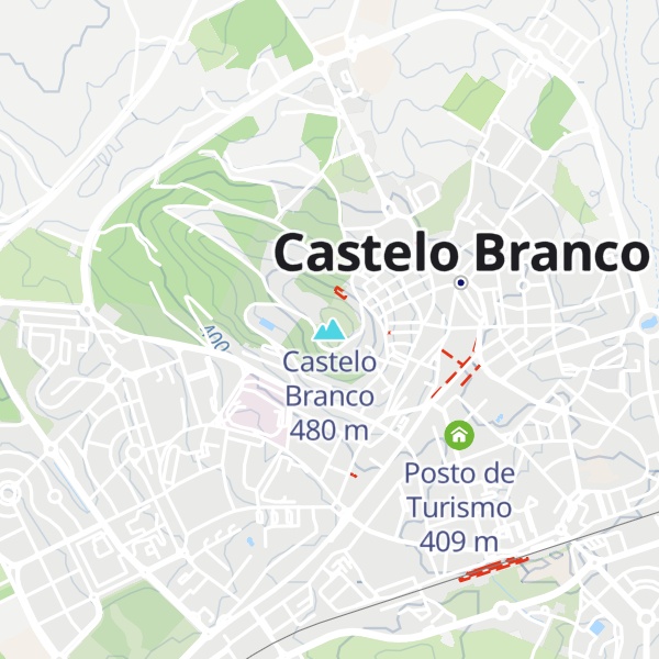 Map of Castelo Branco