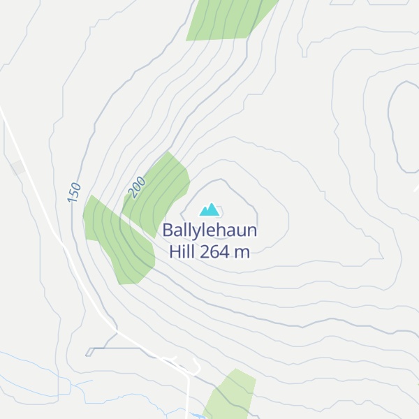 Map of Ballylehaun Hill