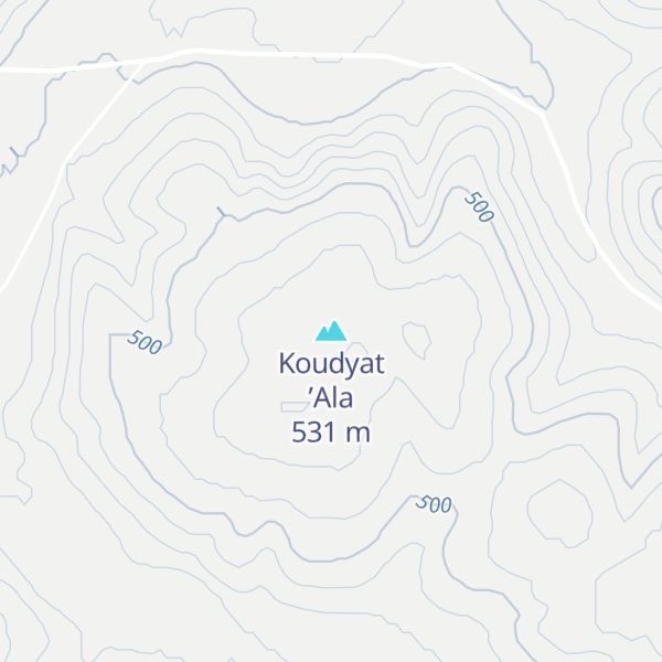Map of Koudyat ’Ala