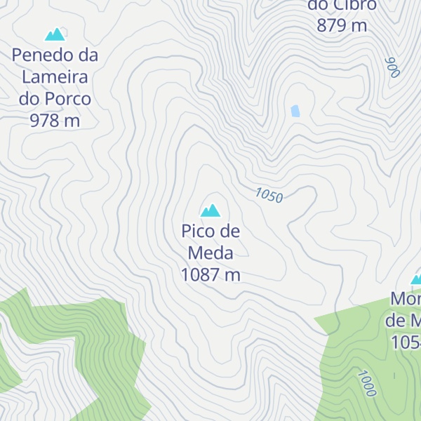 Map of Pico de Meda