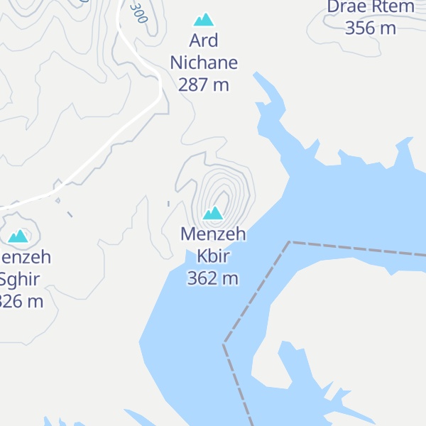 Map of Menzeh Kbir