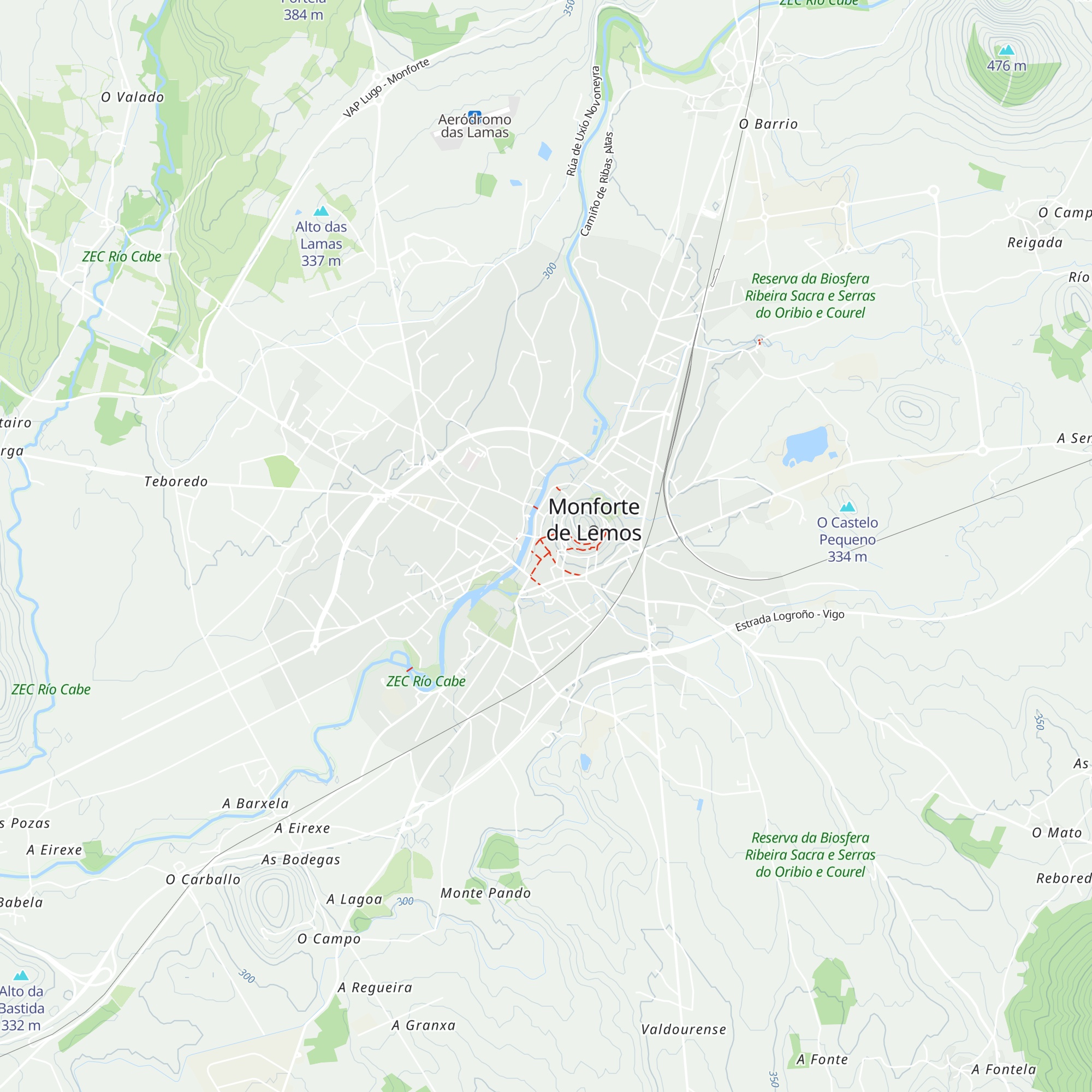 Oficina de Información Turística de Monforte de Lemos map