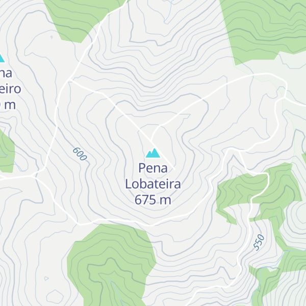 Map of Pena Lobateira