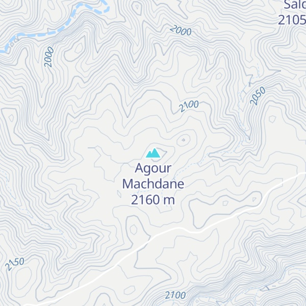Map of Agour Machdane