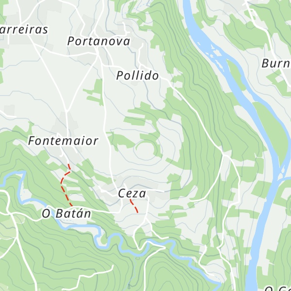 Map of Castro de Coeses
