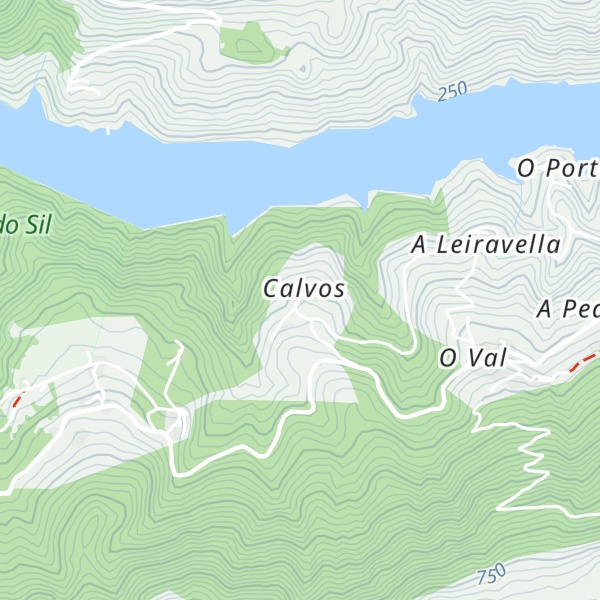 Map of Cabañas Ribeira Sacra