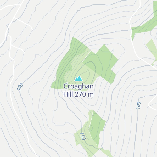 Map of Croaghan Hill