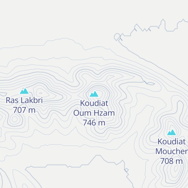 Map of Koudiat Oum Hzam