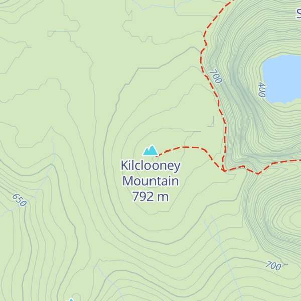 Map of Kilclooney Mountain