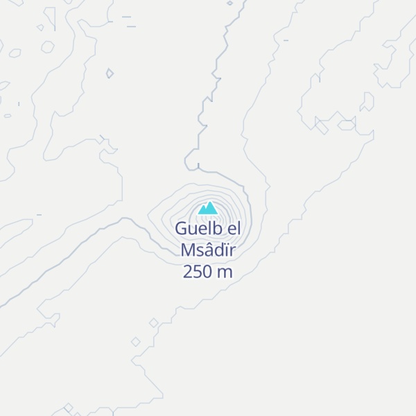 Map of Guelb el Msâdïr