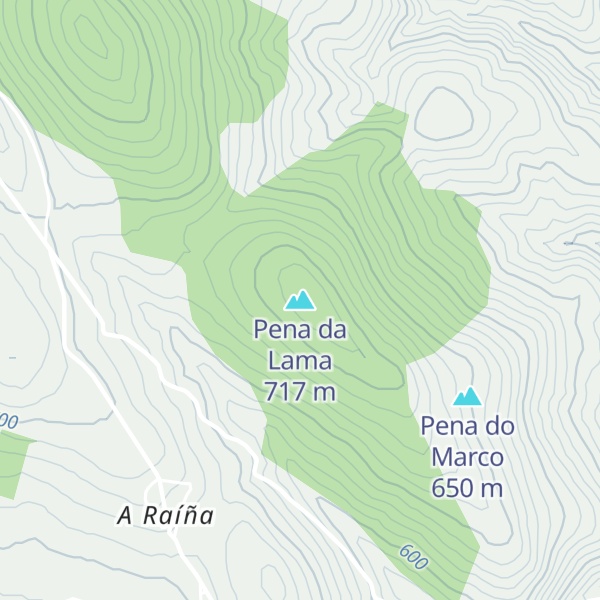 Map of Pena da Lama
