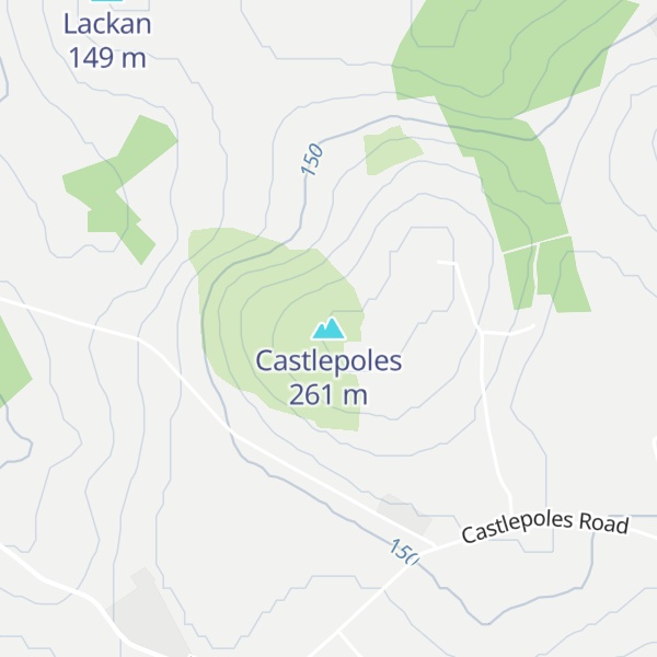 Map of Castlepoles