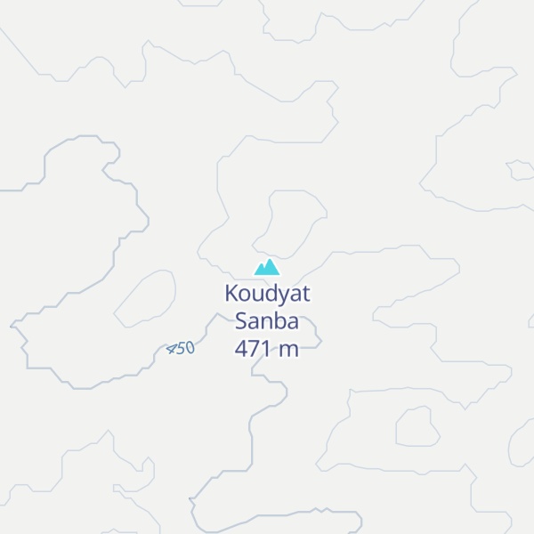 Map of Koudyat Sanba