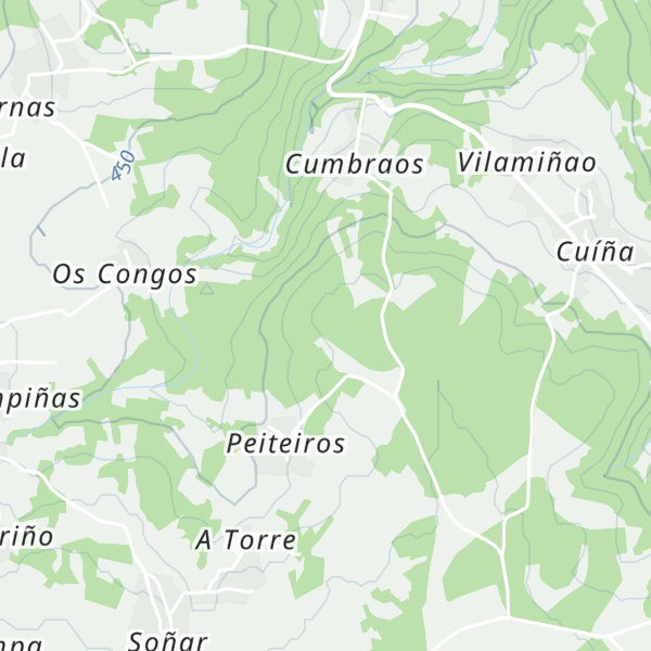Map of Monte de Peitieiros