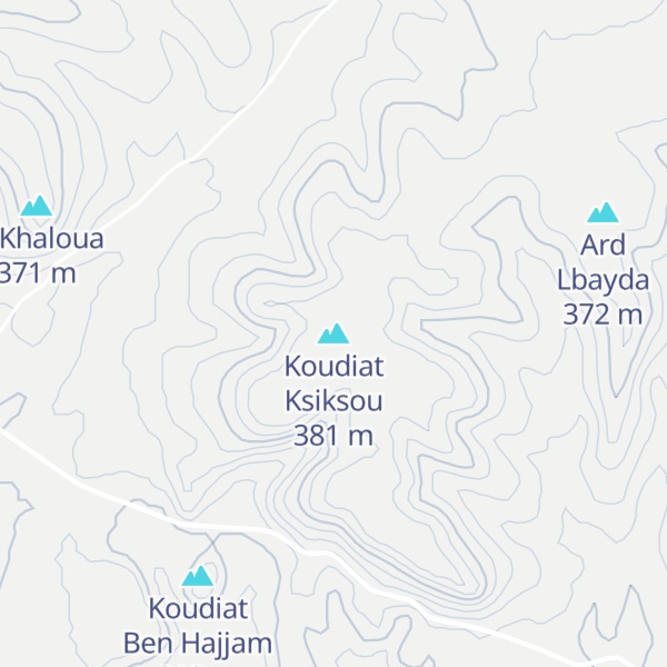 Map of Koudiat Ksiksou