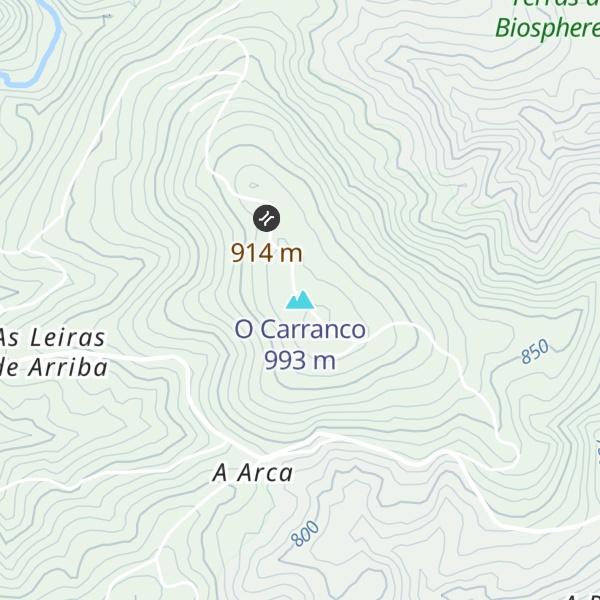 Map of O Carranco