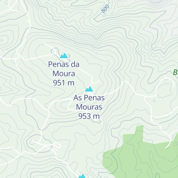 Map of As Penas Mouras