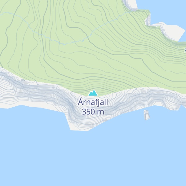 Map of Árnafjall