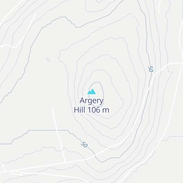 Map of Argery Hill