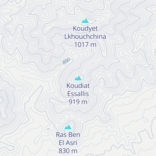 Map of Koudiat Essallis
