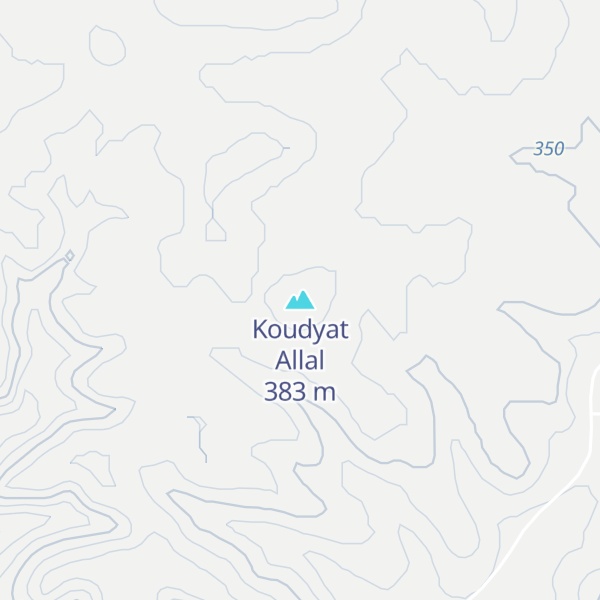 Map of Koudyat Allal