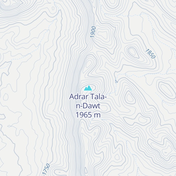 Map of Adrar Tala-n-Dawt