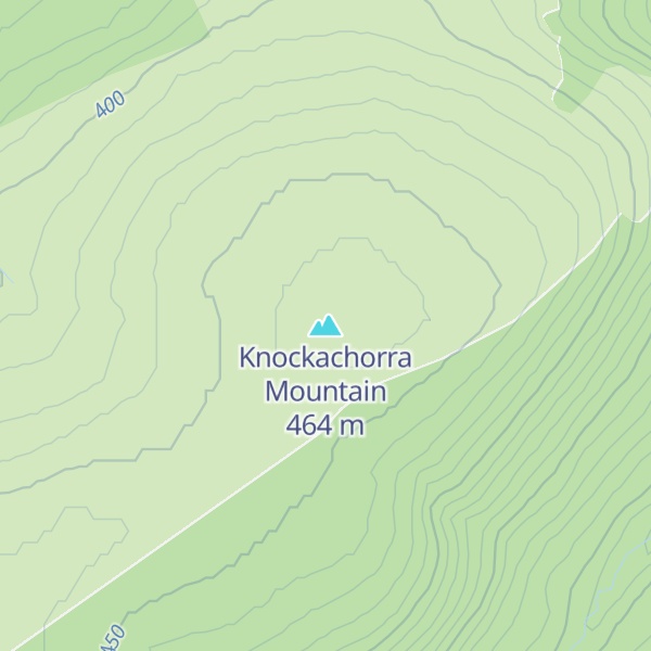 Map of Knockachorra Mountain