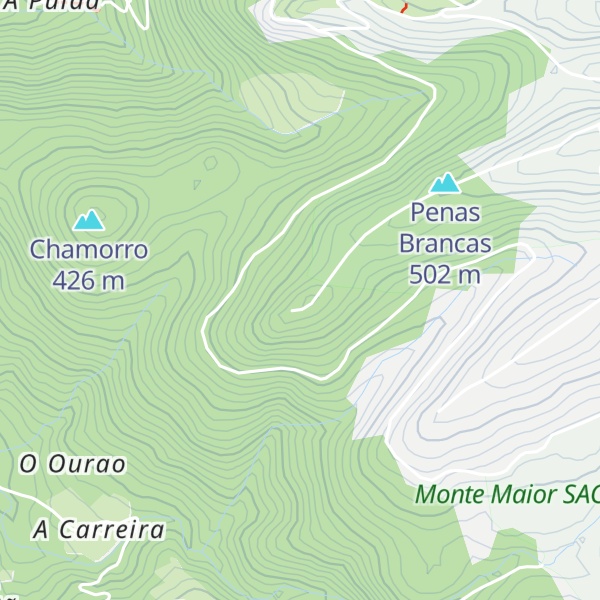 Map of Monte do Brañón