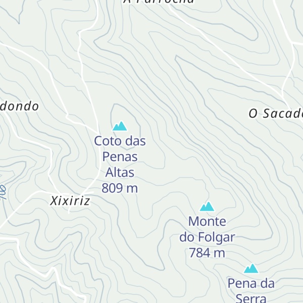 Map of Pena Marmón