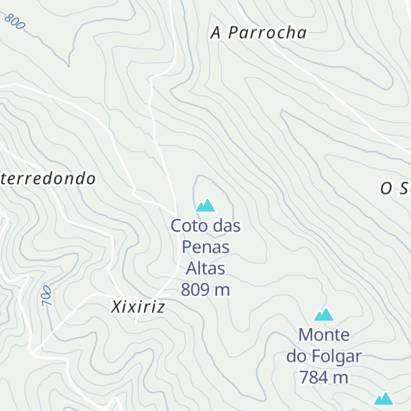 Map of Coto das Penas Altas