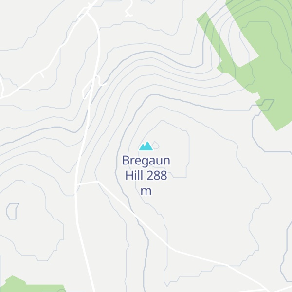 Map of Bregaun Hill