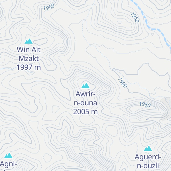 Map of Awrir-n-ouna