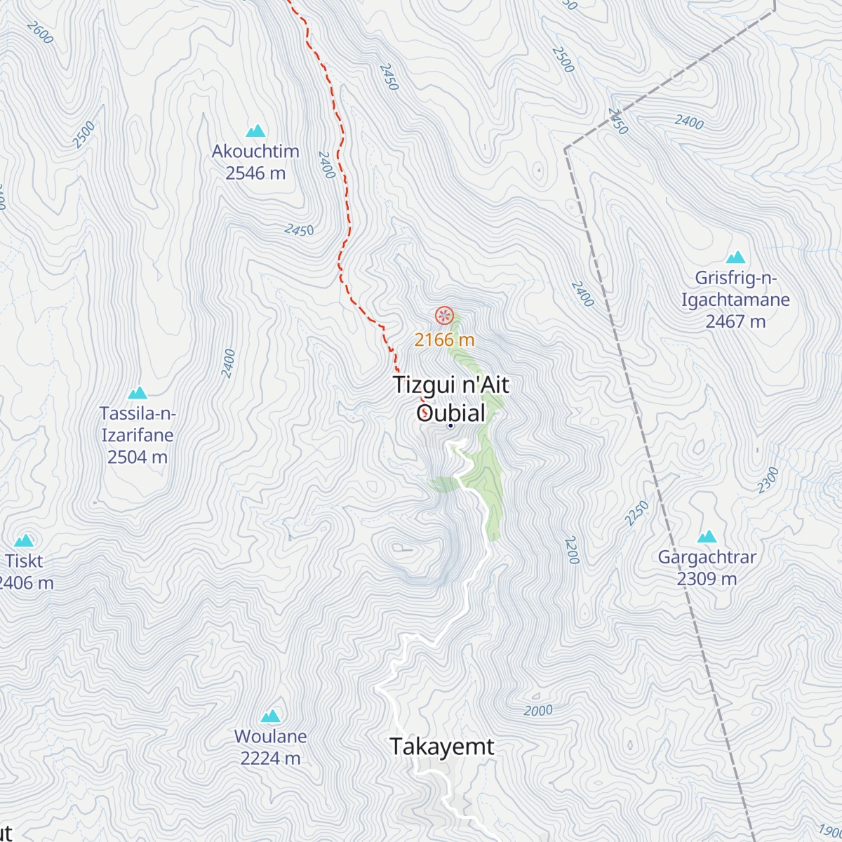 Auberge Tizgui map