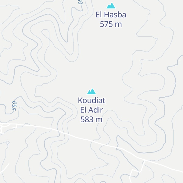 Map of Koudiat El Adir