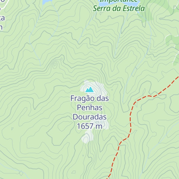 Map of Fragão das Penhas Douradas