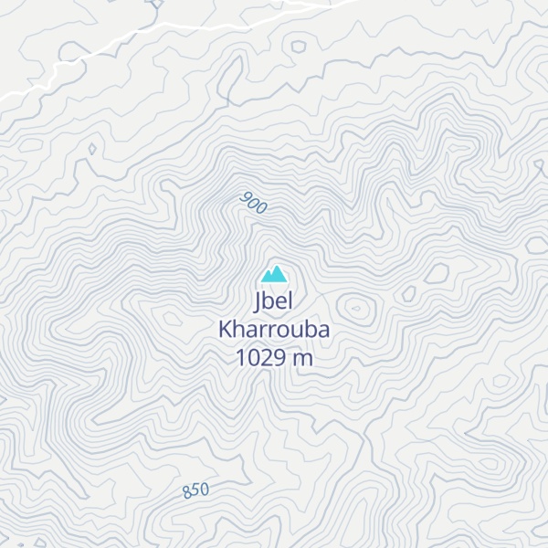 Map of Jbel Kharrouba