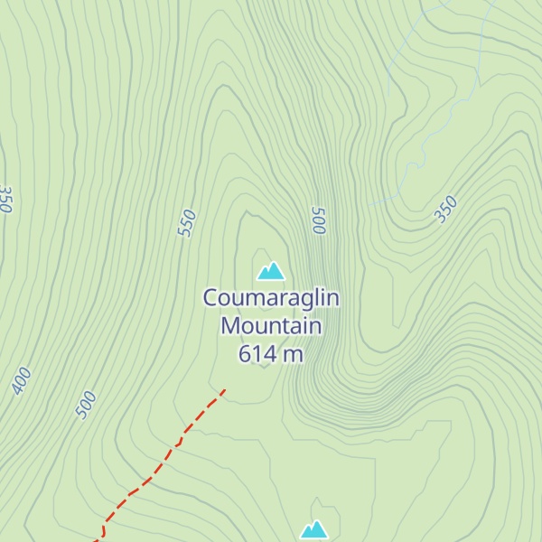 Map of Coumaraglin Mountain