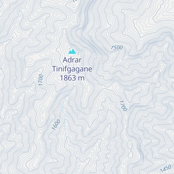 Map of Tizi-n-Taliwine