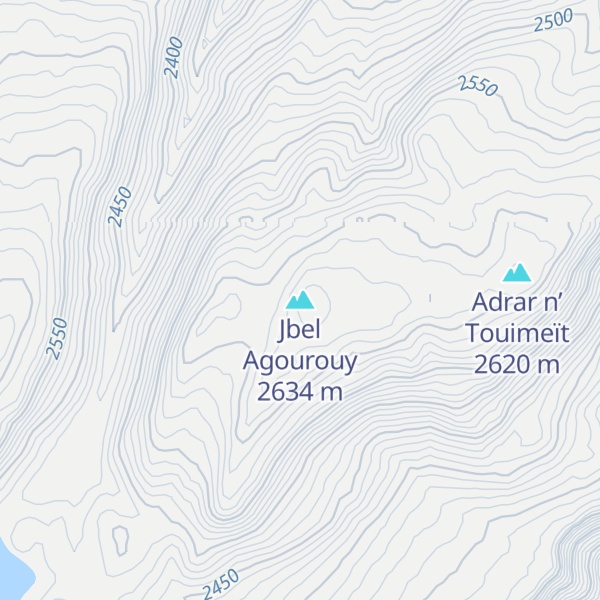 Map of Jbel Agourouy