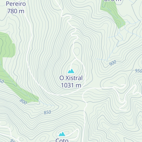 Map of O Xistral