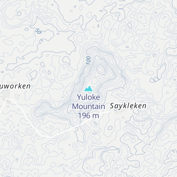 Map of Yuloke Mountain